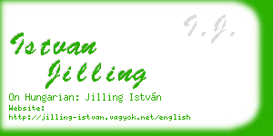 istvan jilling business card