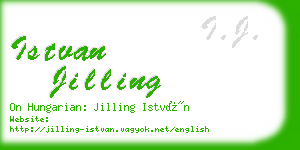 istvan jilling business card